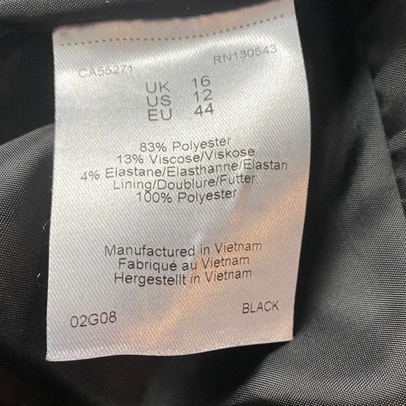 Long Tall Sally size 12 Black Women's Pantsuit with Zipper Detail - Picture 8 of 16